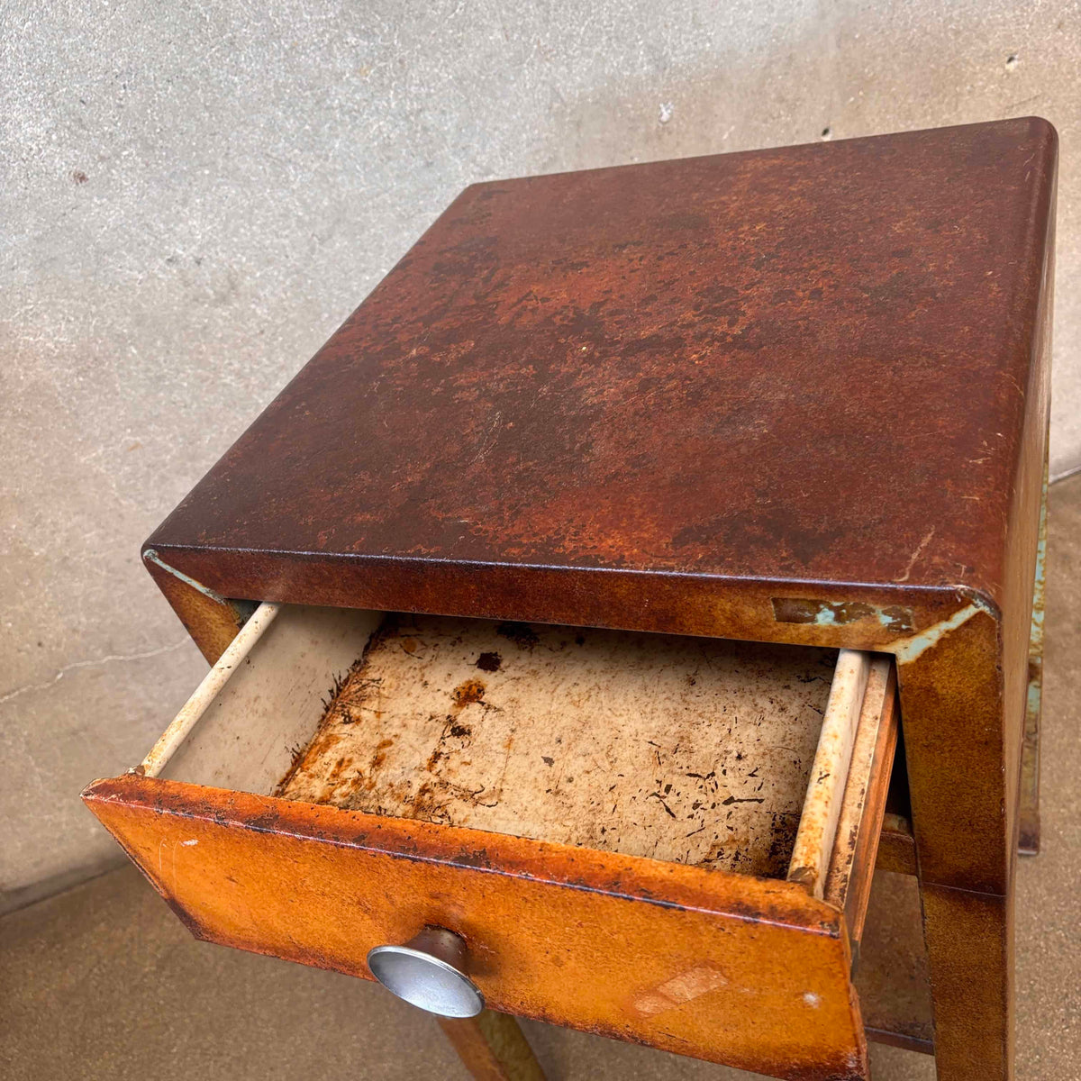1940's Simmons Steel Side Table