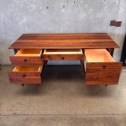 Kendall Walnut Mid Century Modern Desk