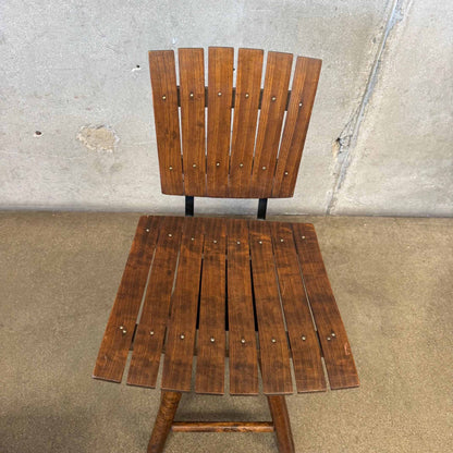Vintage Set Of 4 Swivel Dining Chairs