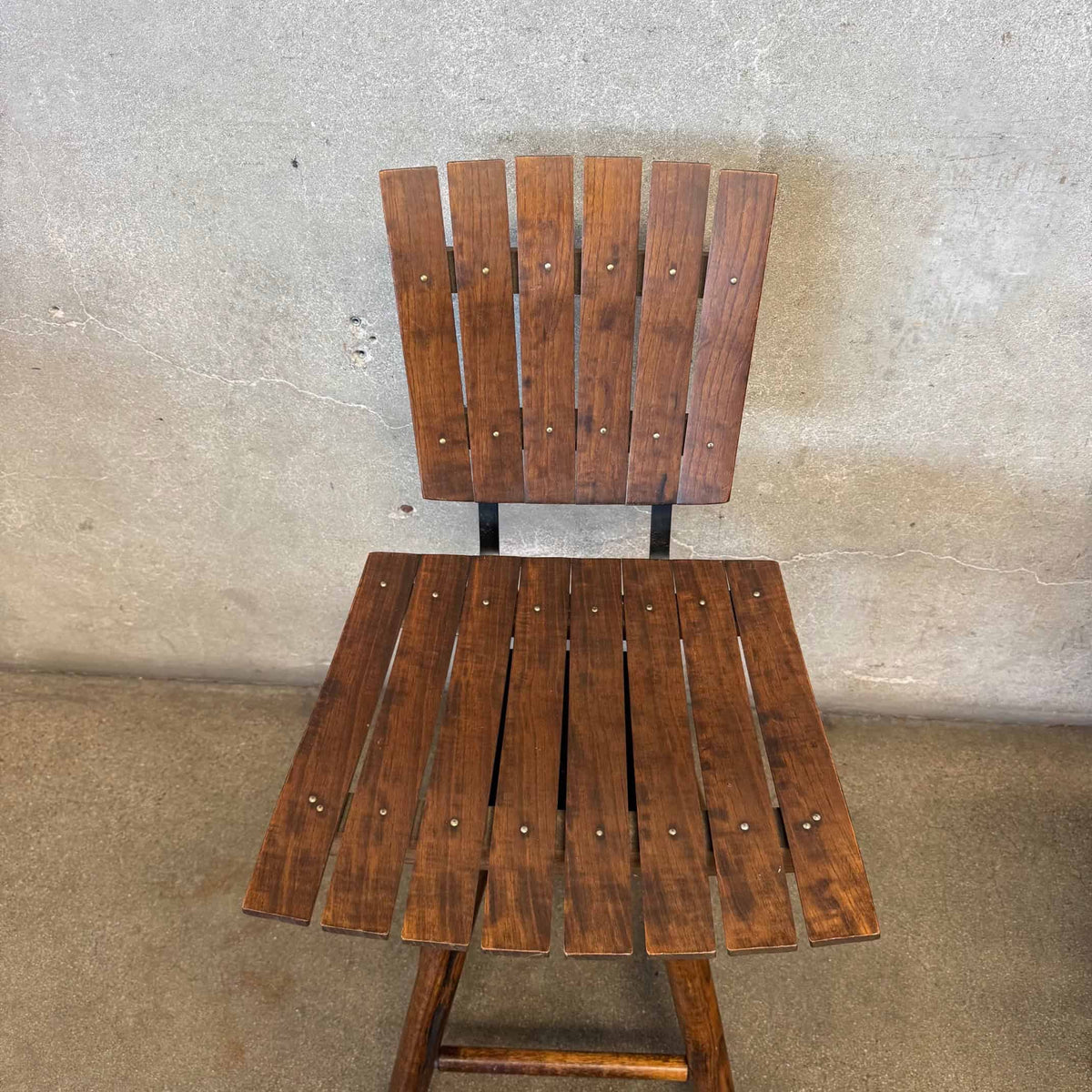 Vintage Set Of 4 Swivel Dining Chairs
