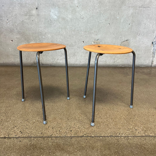 Pair Of Vintage Dot Stools