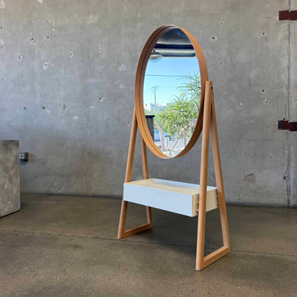 Pinch "Iona Cheval Mirror With Drawer