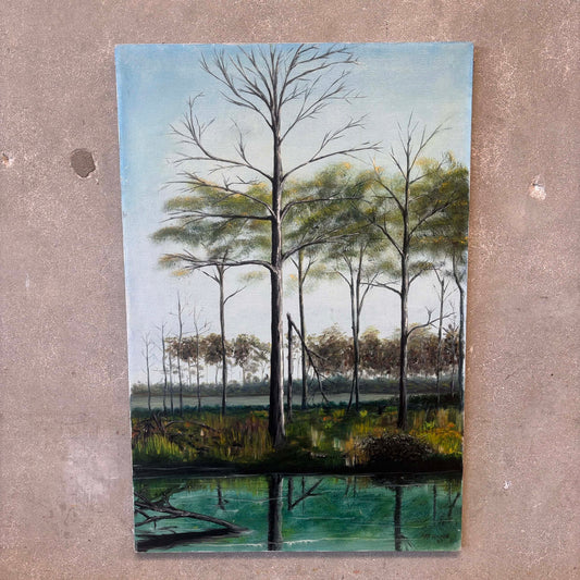 Vintage Swamp Painting