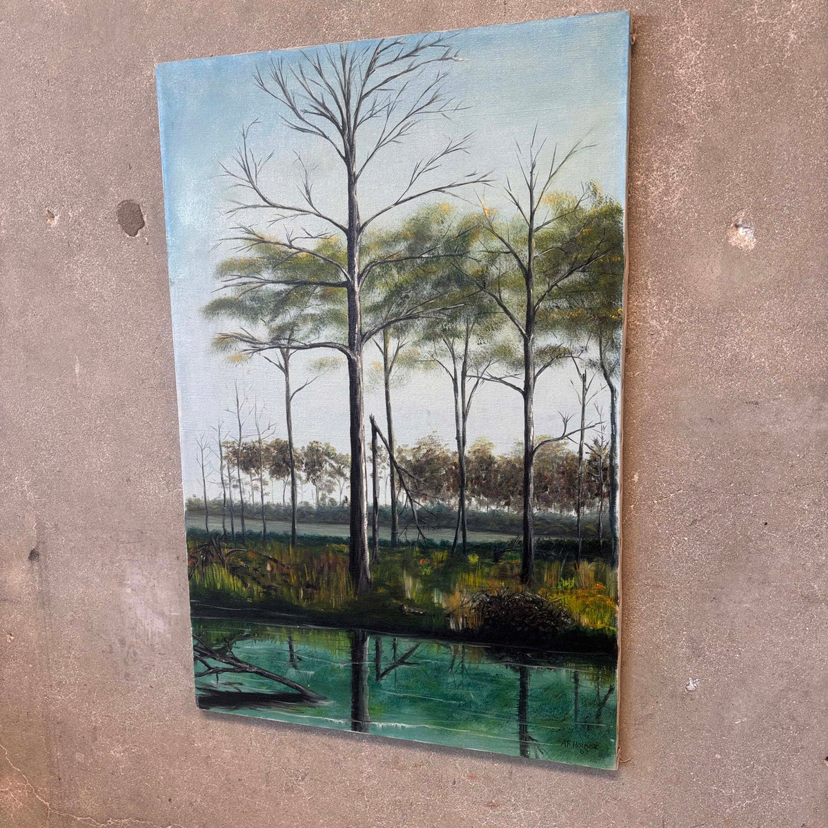 Vintage Swamp Painting