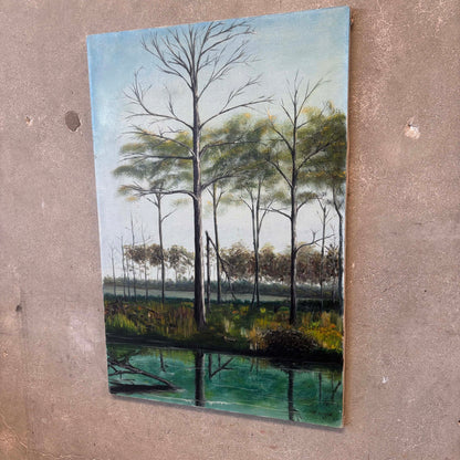 Vintage Swamp Painting