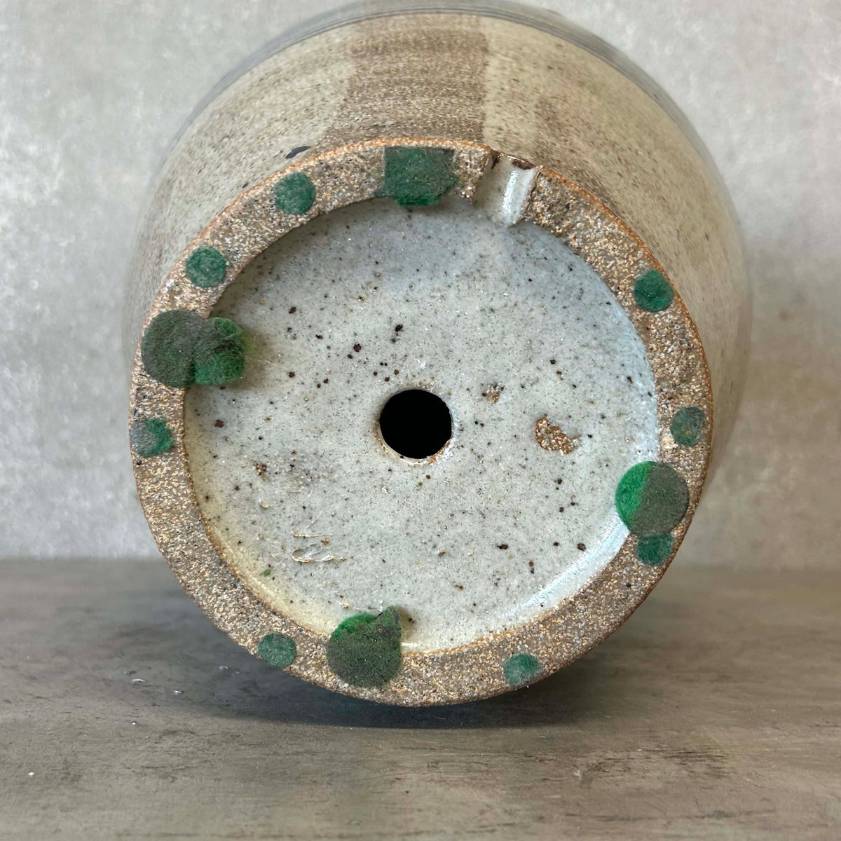 Mid Century Big Brown + Blue Vessel