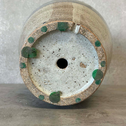 Mid Century Big Brown + Blue Vessel