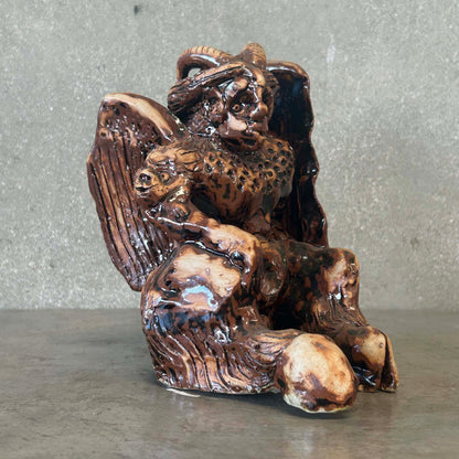 Vintage Ceramic Gargoyle by David Mac Innes Signed