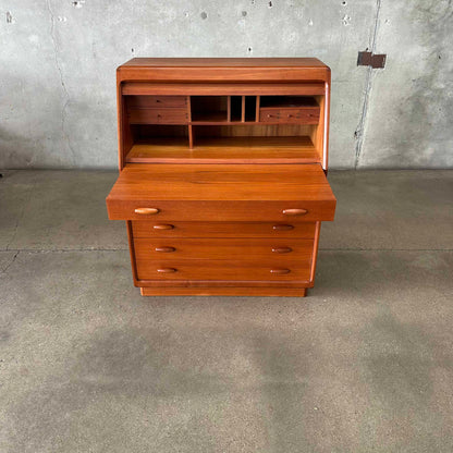 Danish Teak Vanity/Secretary by Dyrlund