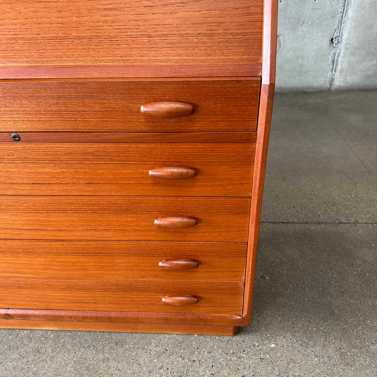 Danish Teak Vanity/Secretary by Dyrlund