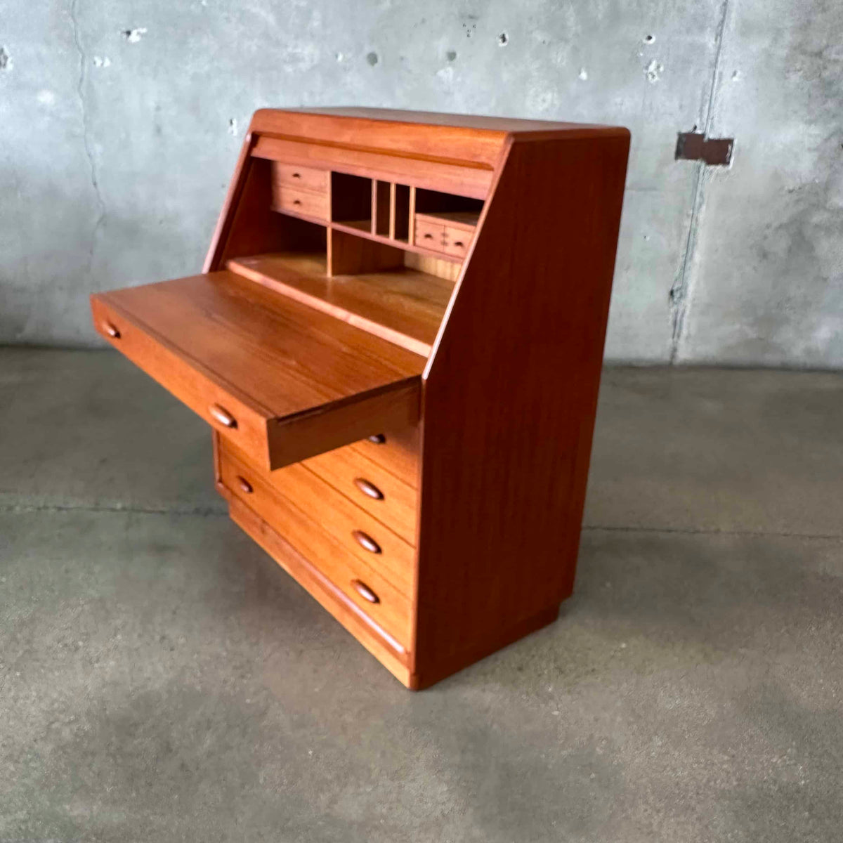 Danish Teak Vanity/Secretary by Dyrlund