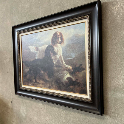 Edwin Douglas Framed Print "Two Setters in a Highland Landscape"