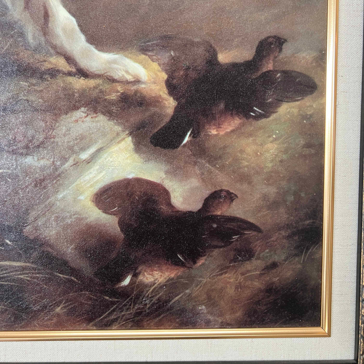 Edwin Douglas Framed Print "Two Setters in a Highland Landscape"