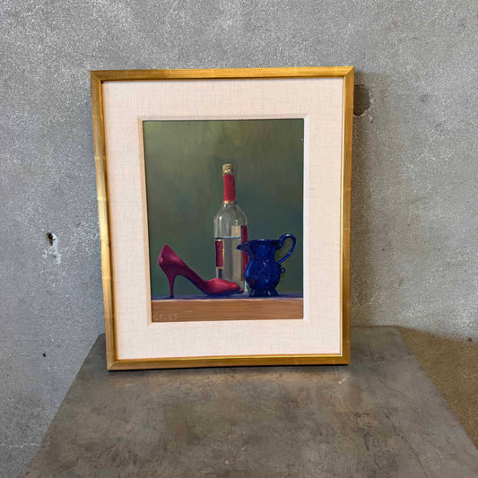 Still Life Dated '99 Signed G.F. Oil on Board