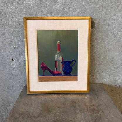 Still Life Dated '99 Signed G.F. Oil on Board