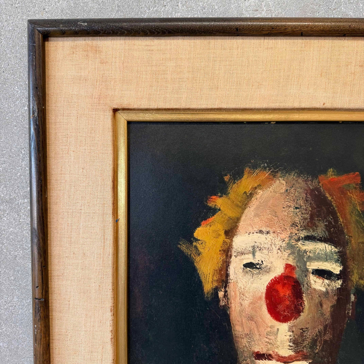 Vintage Clown Print Portrait