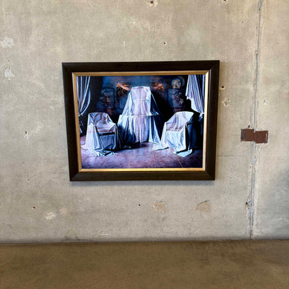 Framed  Giclee on Canvas by Nicolae Maniu, Signed on Verso