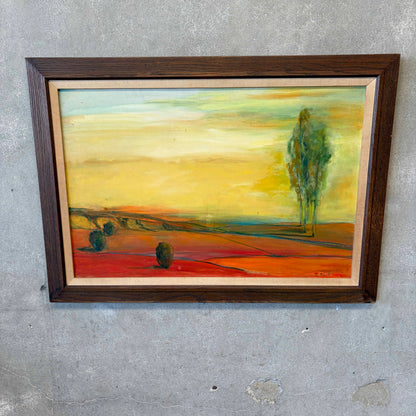 Landscape Oil Painting by Gloria Eliot 1970's