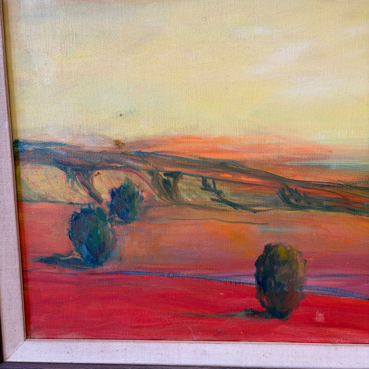 Landscape Oil Painting by Gloria Eliot 1970's