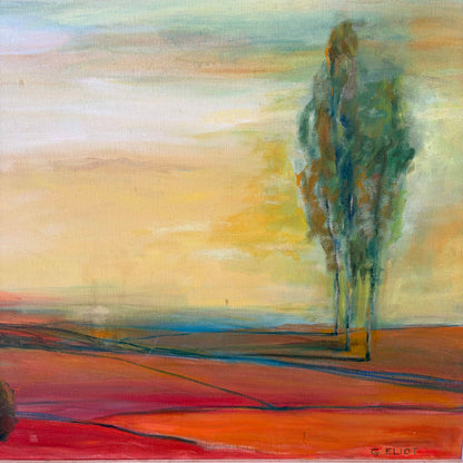 Landscape Oil Painting by Gloria Eliot 1970's