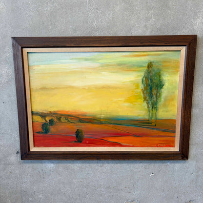 Landscape Oil Painting by Gloria Eliot 1970's
