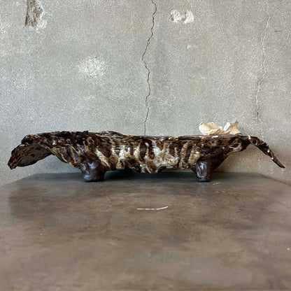 Modern Abstract Footed Ceramic Bowl by Armando Perez