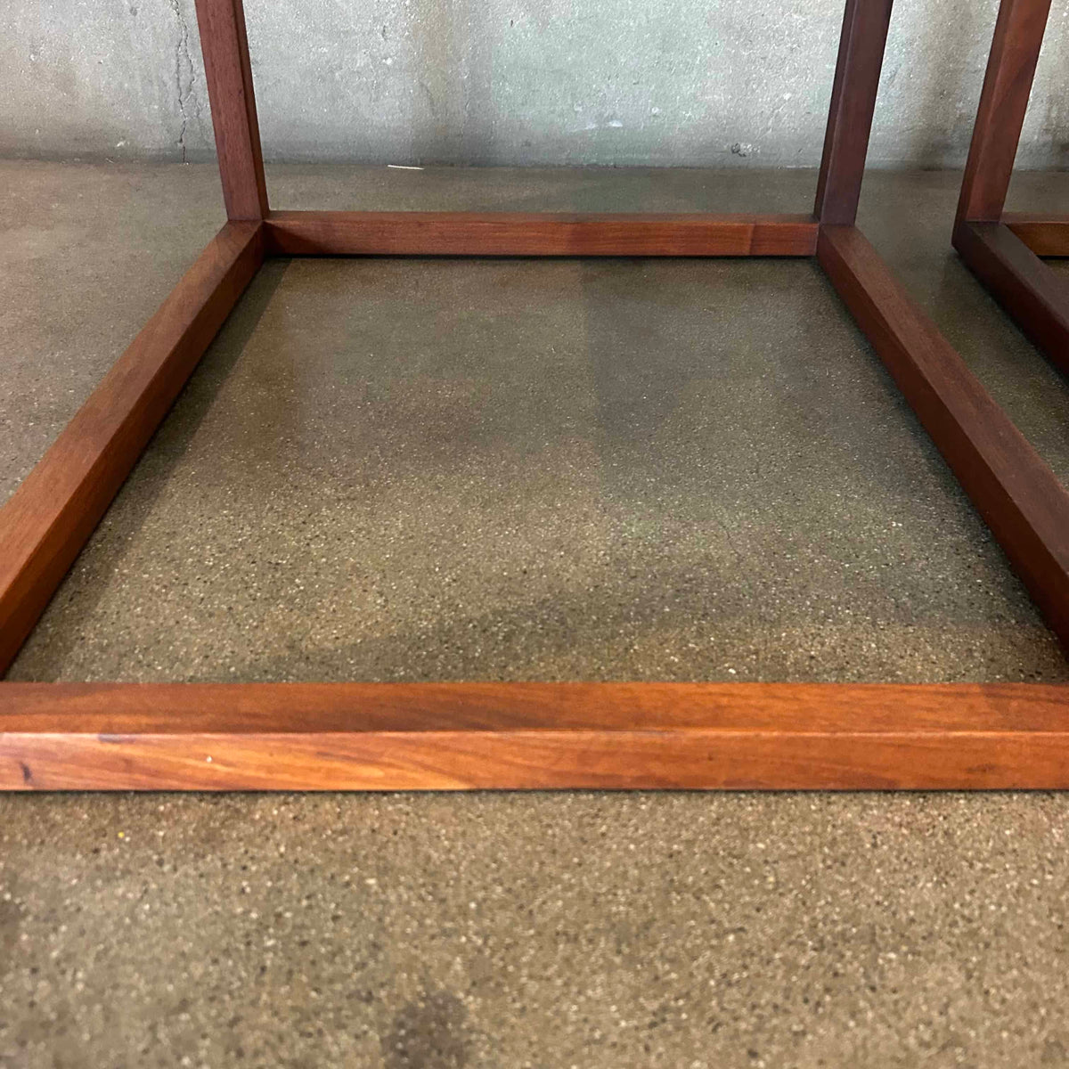 Pair Of 70's Smoked Glass Tables
