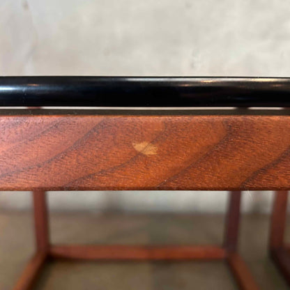 Pair Of 70's Smoked Glass Tables