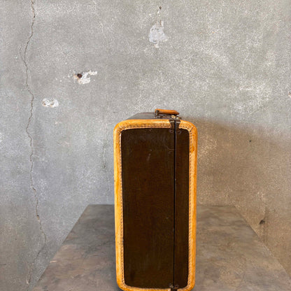 Brown Vintage Suitcase With Awesome Decals