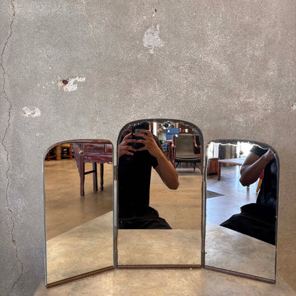 1950's Trifold Beveled Vanity Mirror