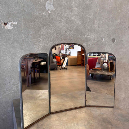 1950's Trifold Beveled Vanity Mirror