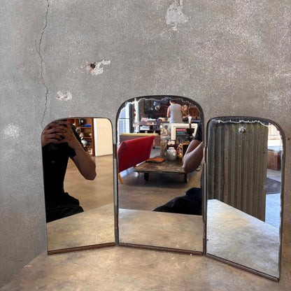 1950's Trifold Beveled Vanity Mirror