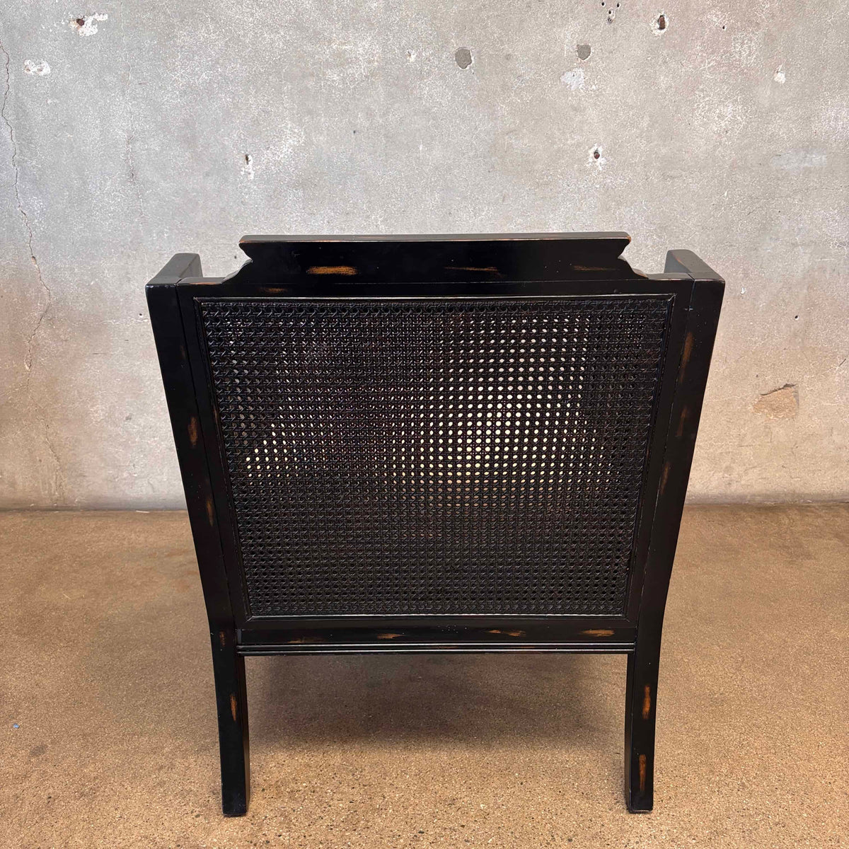 Faux Bamboo & Cane Lounge Chair