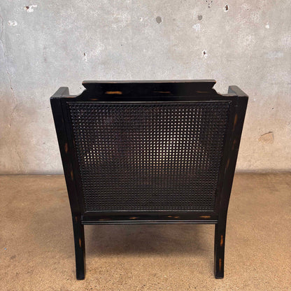 Faux Bamboo & Cane Lounge Chair