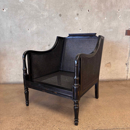 Faux Bamboo & Cane Lounge Chair