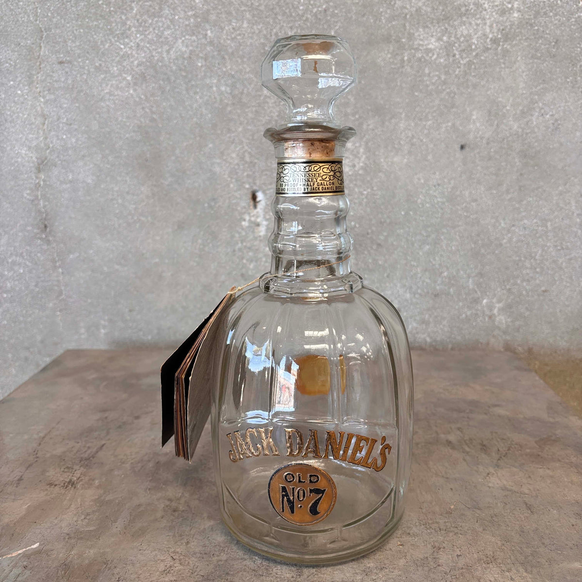 1971 Jack Daniels Old NO.7 Decanter With Tag And Booklet