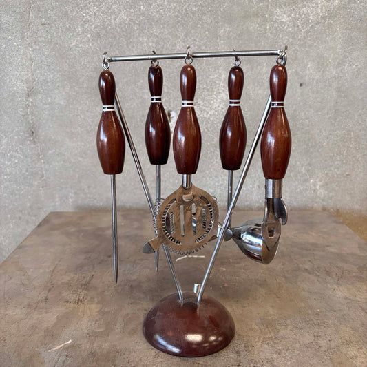 1950's Bowling Theme Bar Tool Set