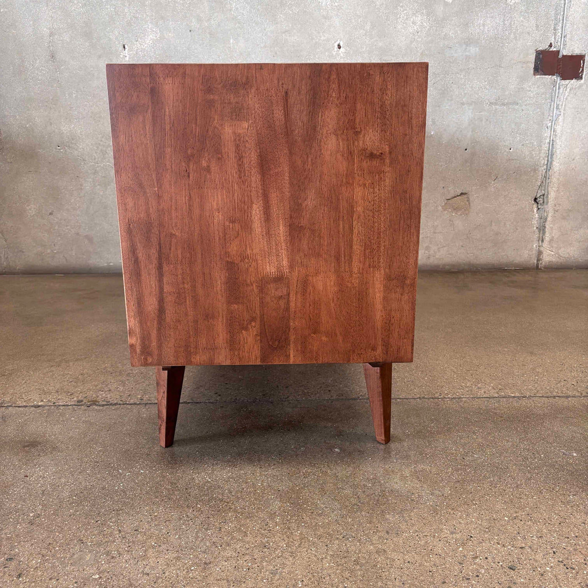 Dwell Wide Chest Solid Rubberwood With Walnut Finish