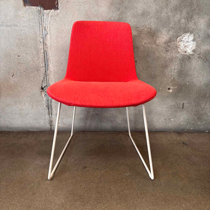 Set of Six Poliform Custom Upholstery Dining Chairs