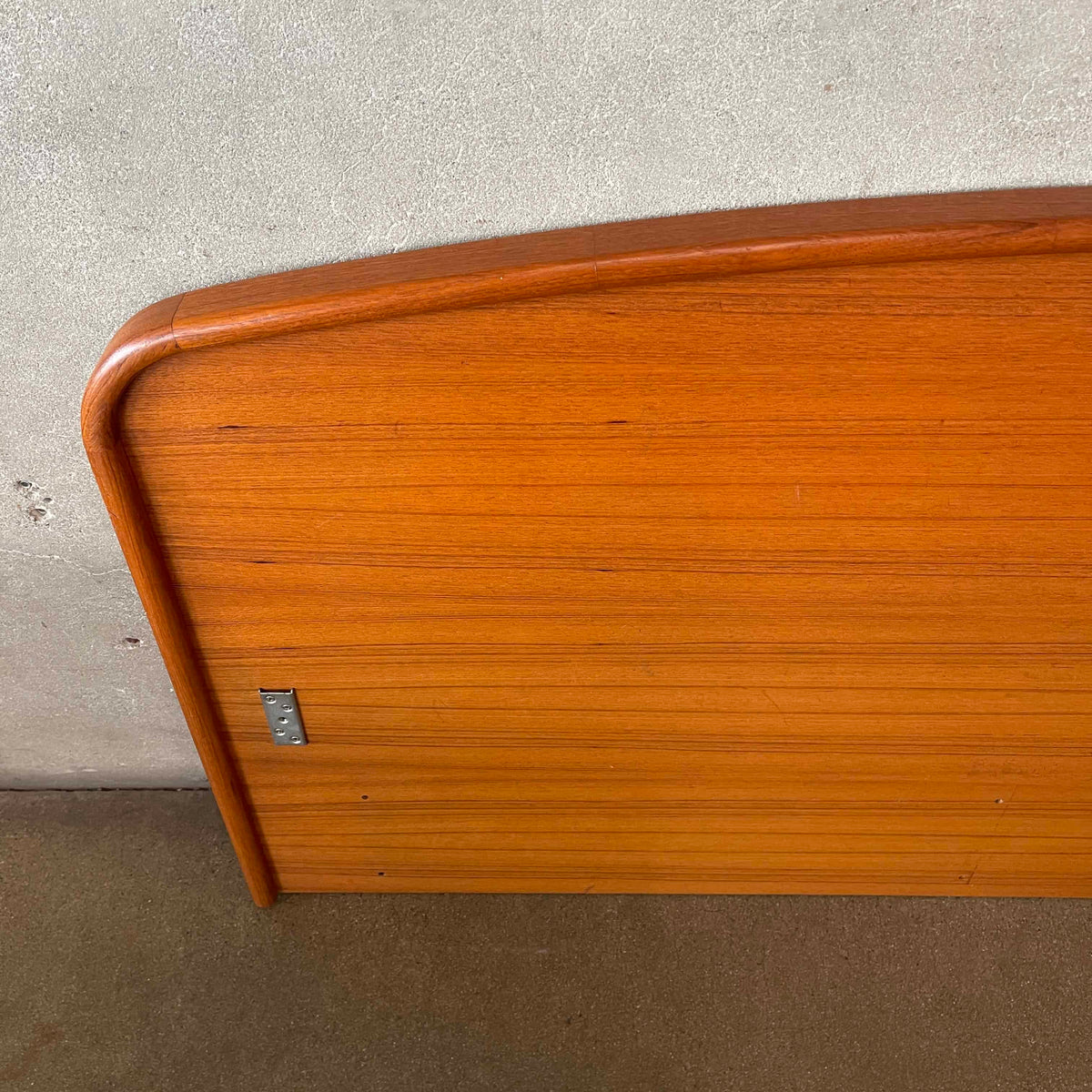 Danish Modern Teak Wood Queen Bed Headboard