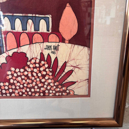 Vintage Batik Art By Amos Amit