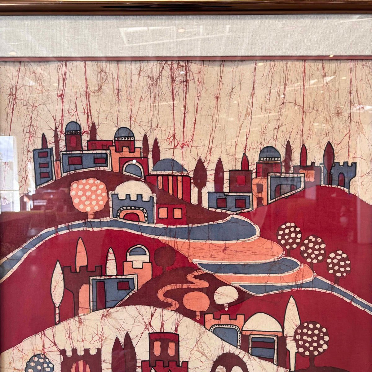 Vintage Batik Art By Amos Amit
