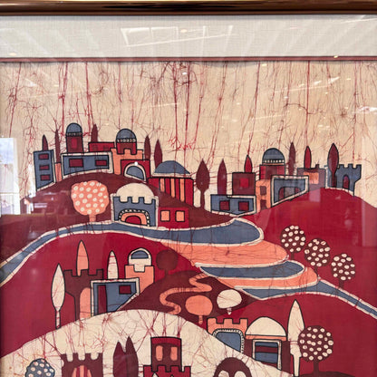 Vintage Batik Art By Amos Amit