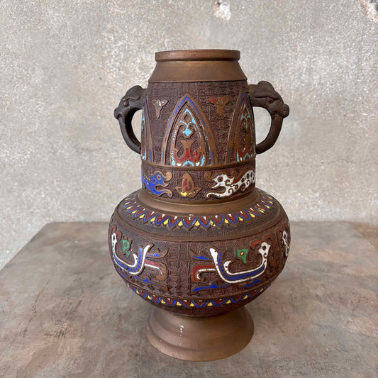 Bronze Asian Cloisonne Vase