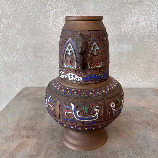 Bronze Asian Cloisonne Vase