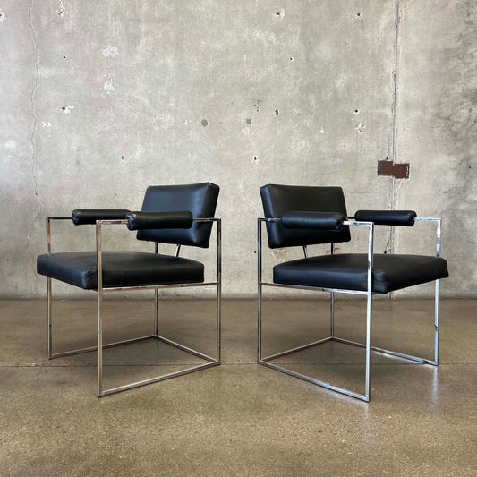 Pair Of Milo Baughman Modell 1188 Armchairs By Thayer Coggin