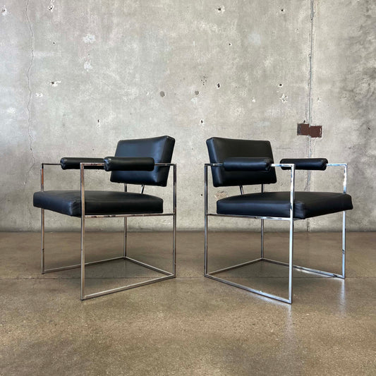 Pair Of Milo Baughman Modell 1188 Armchairs By Thayer Coggin
