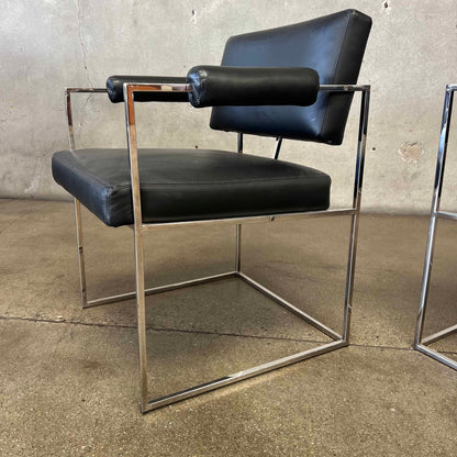 Pair Of Milo Baughman Modell 1188 Armchairs By Thayer Coggin