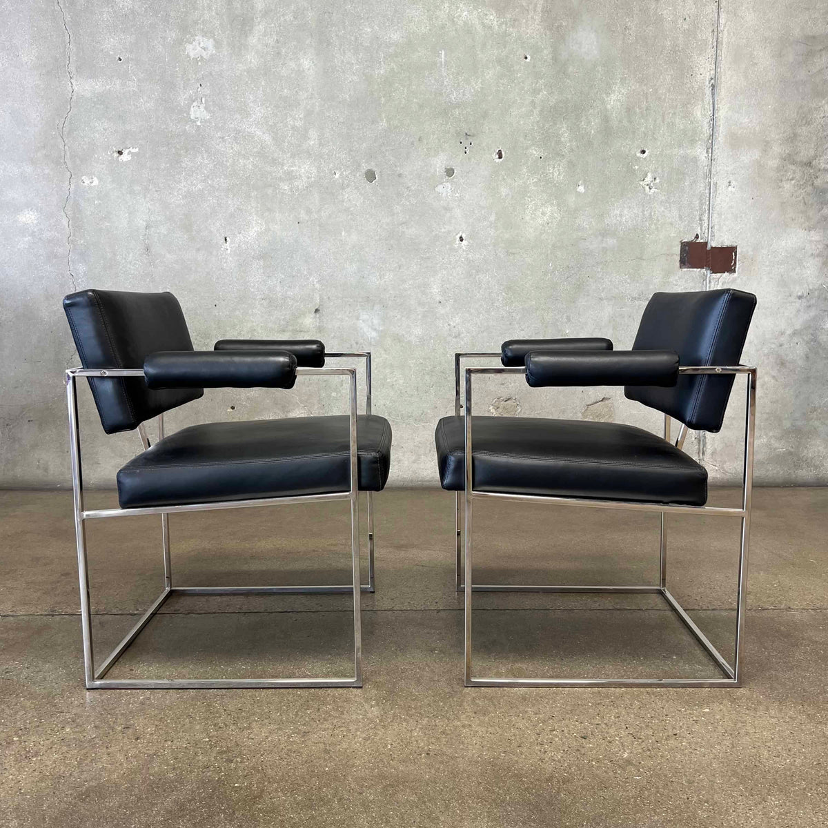 Pair Of Milo Baughman Modell 1188 Armchairs By Thayer Coggin