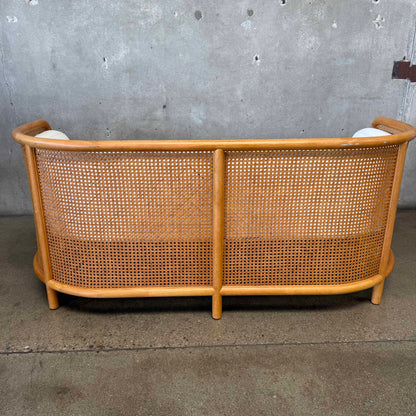 Crate & Barrel Fields Cane Settee